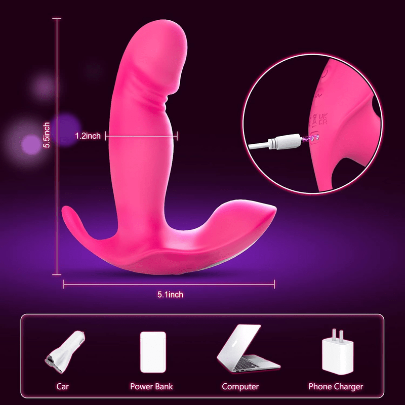 APP Remote Control Wearable G - spot Dildo Vibrator Adult Sex Mini Vibrator - Lovetoys wholesales shop