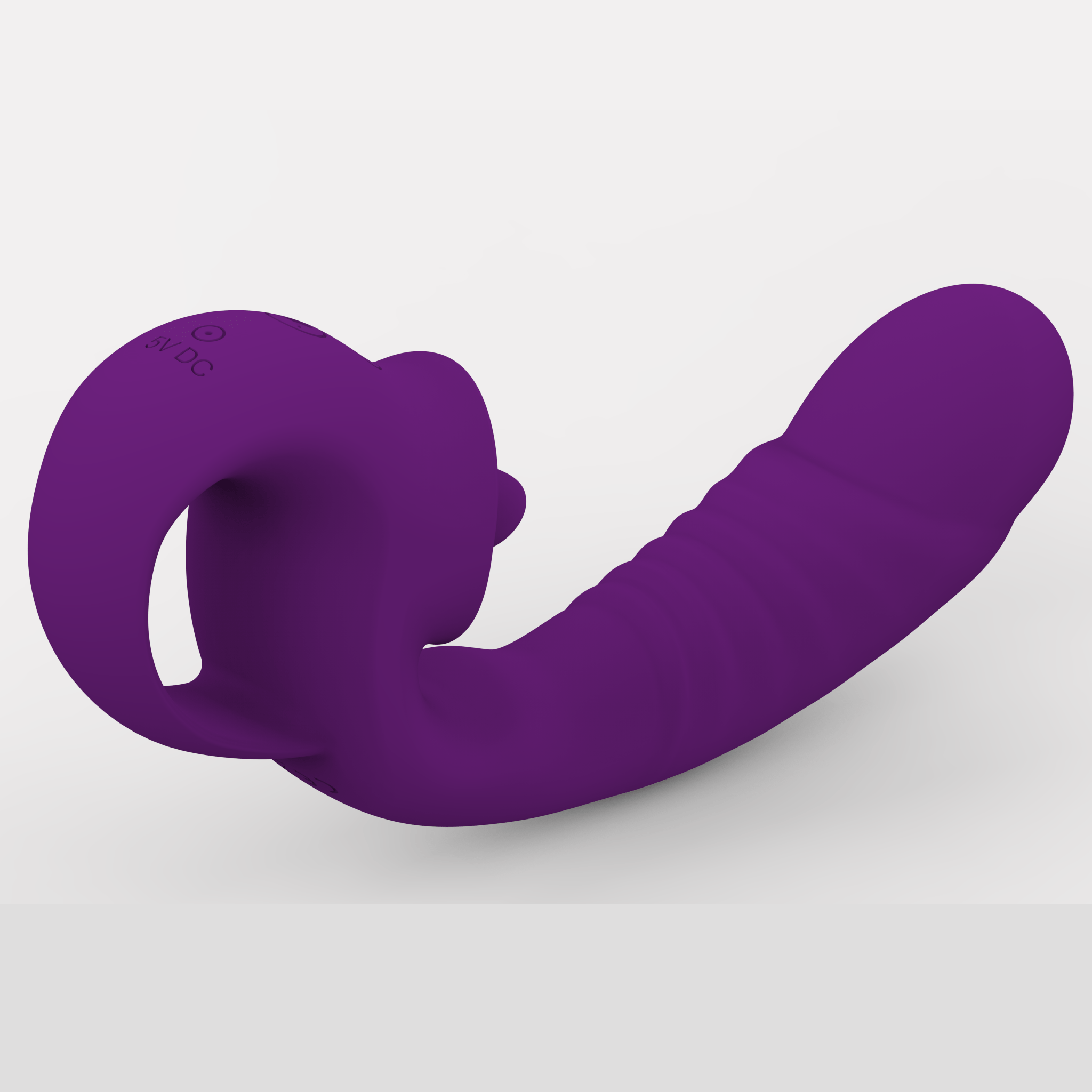 AS - 1991 First generation tongue licking vibrator 10 frequencies - Purple - Lovetoys wholesales shop