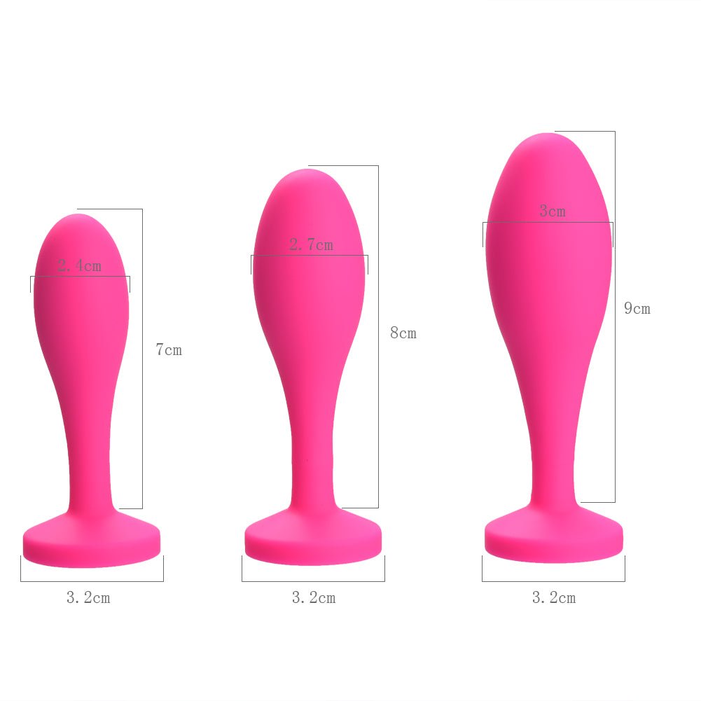 AS - 1994 Silicone Anal plug Rose red with Pure diamond - Lovetoys wholesales shop