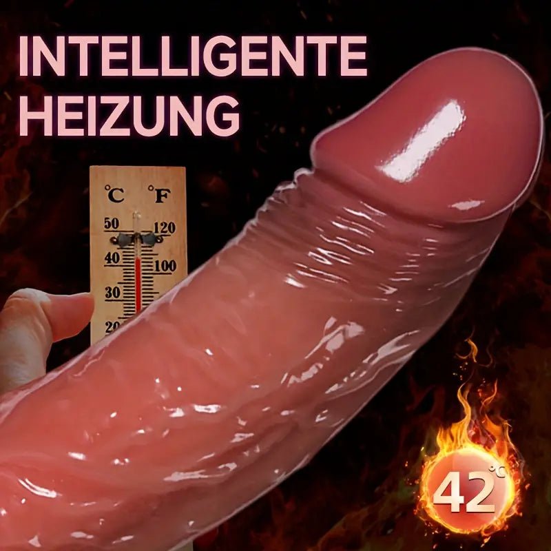 AS - 2011 Realistic Rotating silicone Nick Vibrator with Balls and Remote Control - Lovetoys wholesales shop