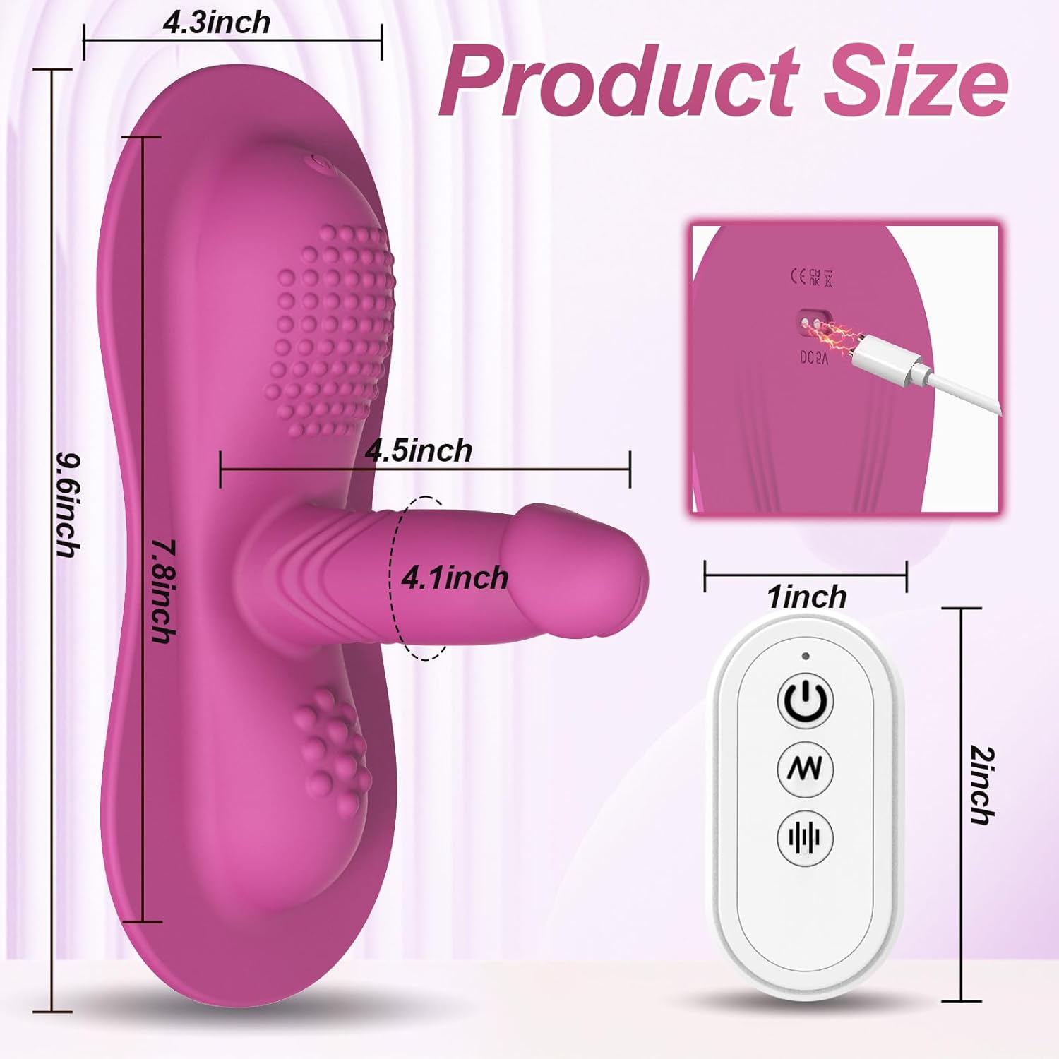 AS - 2072 Vibrator Clit Stimulator Remote Vibrating Modes - Lovetoys wholesales shop