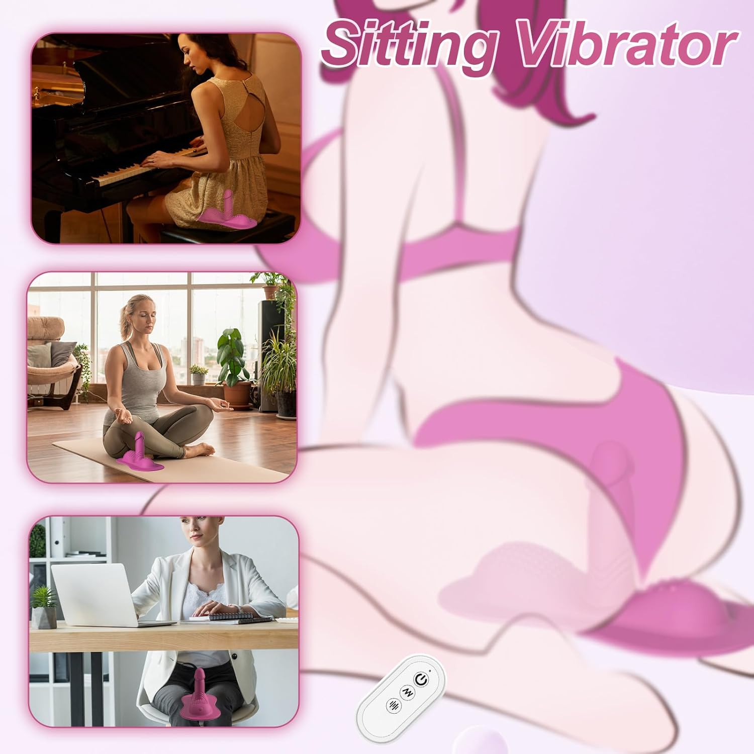 AS - 2072 Vibrator Clit Stimulator Remote Vibrating Modes - Lovetoys wholesales shop