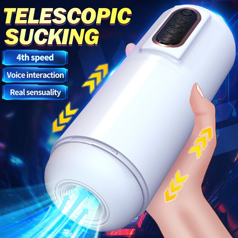 AS - 2086 Telescopic Pronunciation Airplane Cup Male Masturbator - Lovetoys wholesales shop