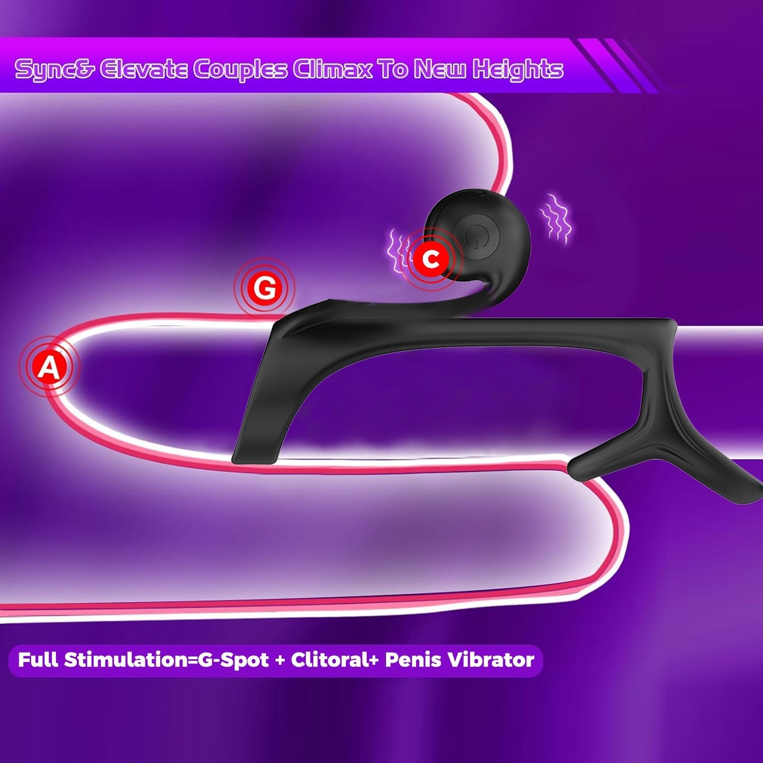 AS - 2087 Three - ring vibration lock precision ring - Lovetoys wholesales shop