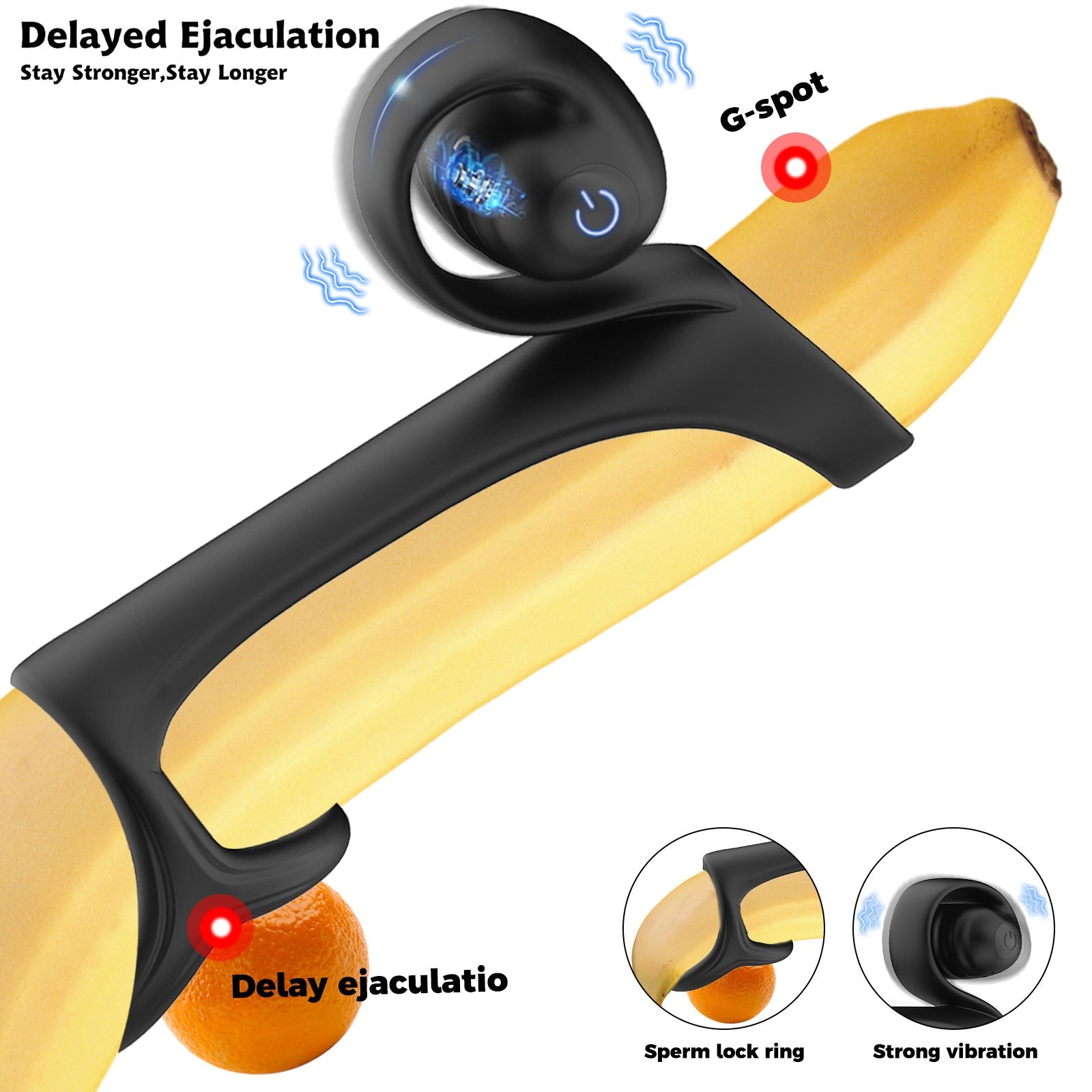 AS - 2087 Three - ring vibration lock precision ring - Lovetoys wholesales shop