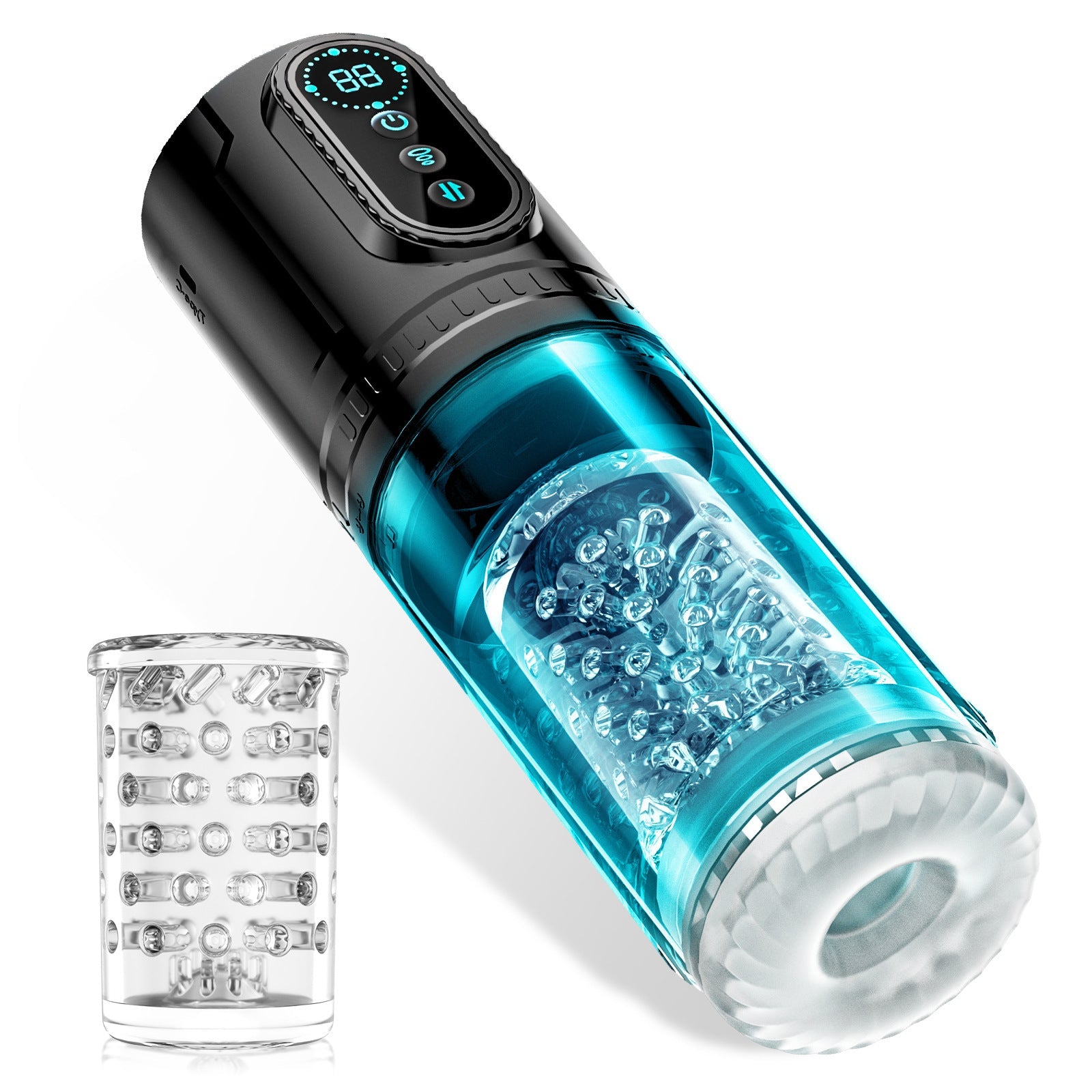 AS - 2088 Airplane cup telescopic rotating sucking male masturbator - Lovetoys wholesales shop