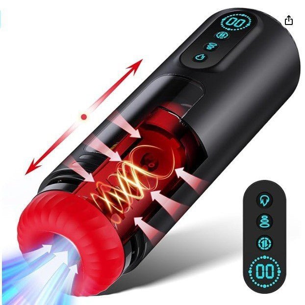 AS - 2088 Airplane cup telescopic rotating sucking male masturbator - Lovetoys wholesales shop