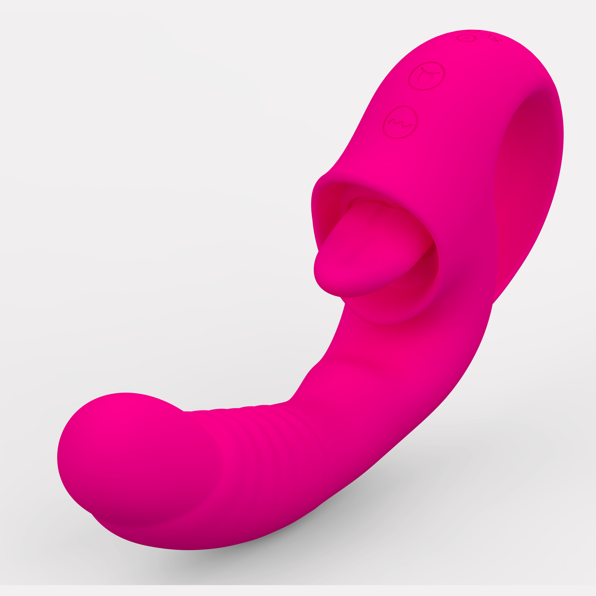 AS - 2103 Pink tongue licking vibrator 10 frequencies - Lovetoys wholesales shop