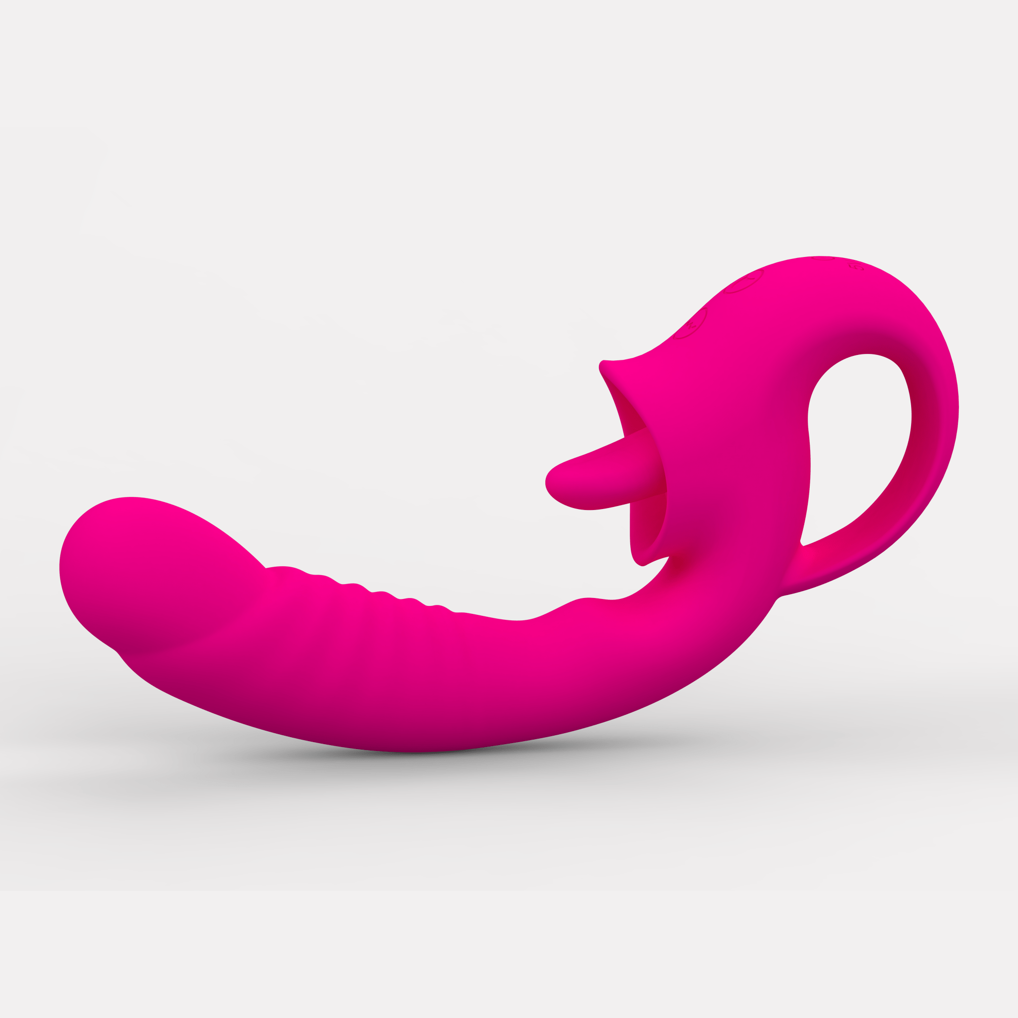 AS - 2103 Pink tongue licking vibrator 10 frequencies - Lovetoys wholesales shop
