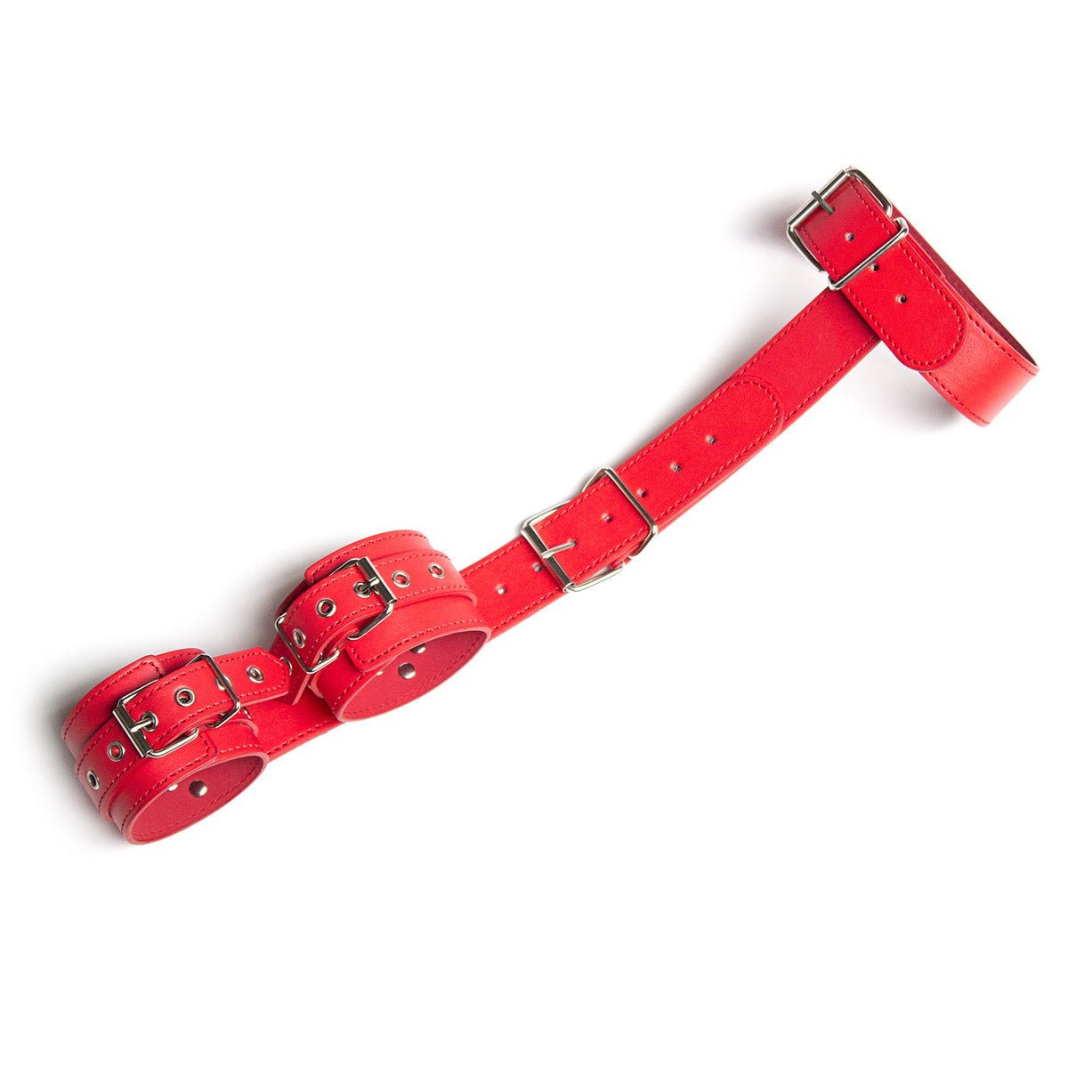BDSM bondage Strict Leather Neck - Wrist Restraint - Lovetoys wholesales shop