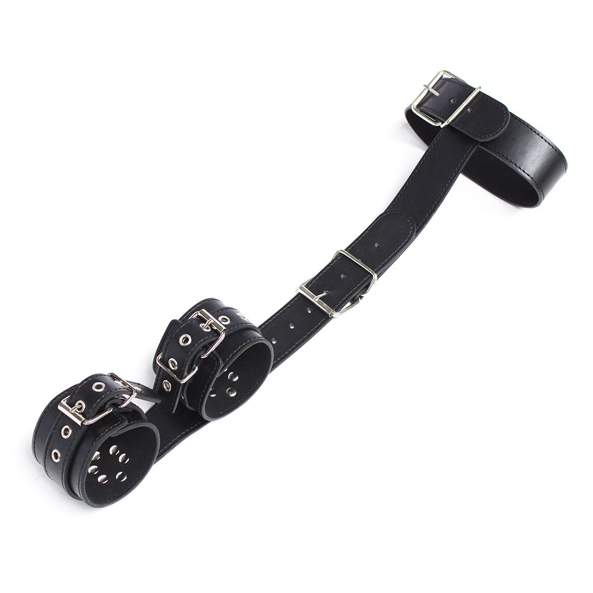 BDSM bondage Strict Leather Neck - Wrist Restraint - Lovetoys wholesales shop