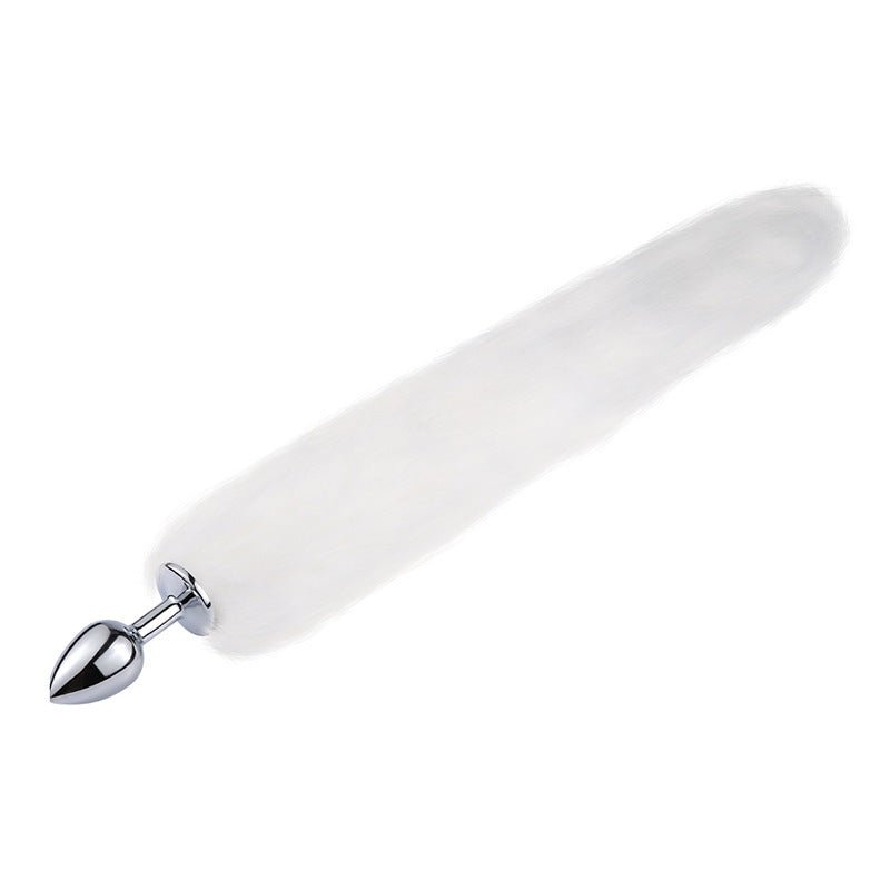 BDSM Lengthened Fox Tail Metal Anal Plug - Lovetoys wholesales shop