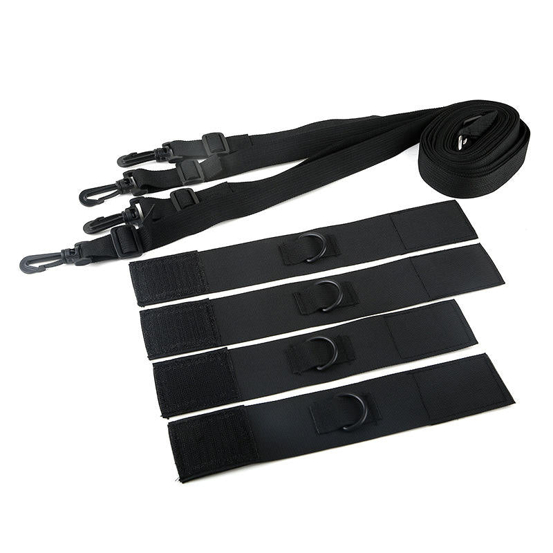 BDSM Sex Aids Kit Slave Leg Strap Split Leg Bondage Binding Strap on Bed - Lovetoys wholesales shop