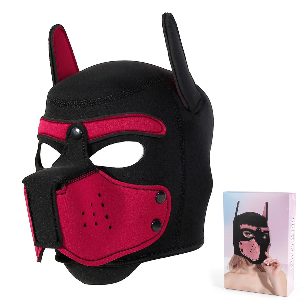 BDSM Unisex Full Face Pup Hood - Lovetoys wholesales shop