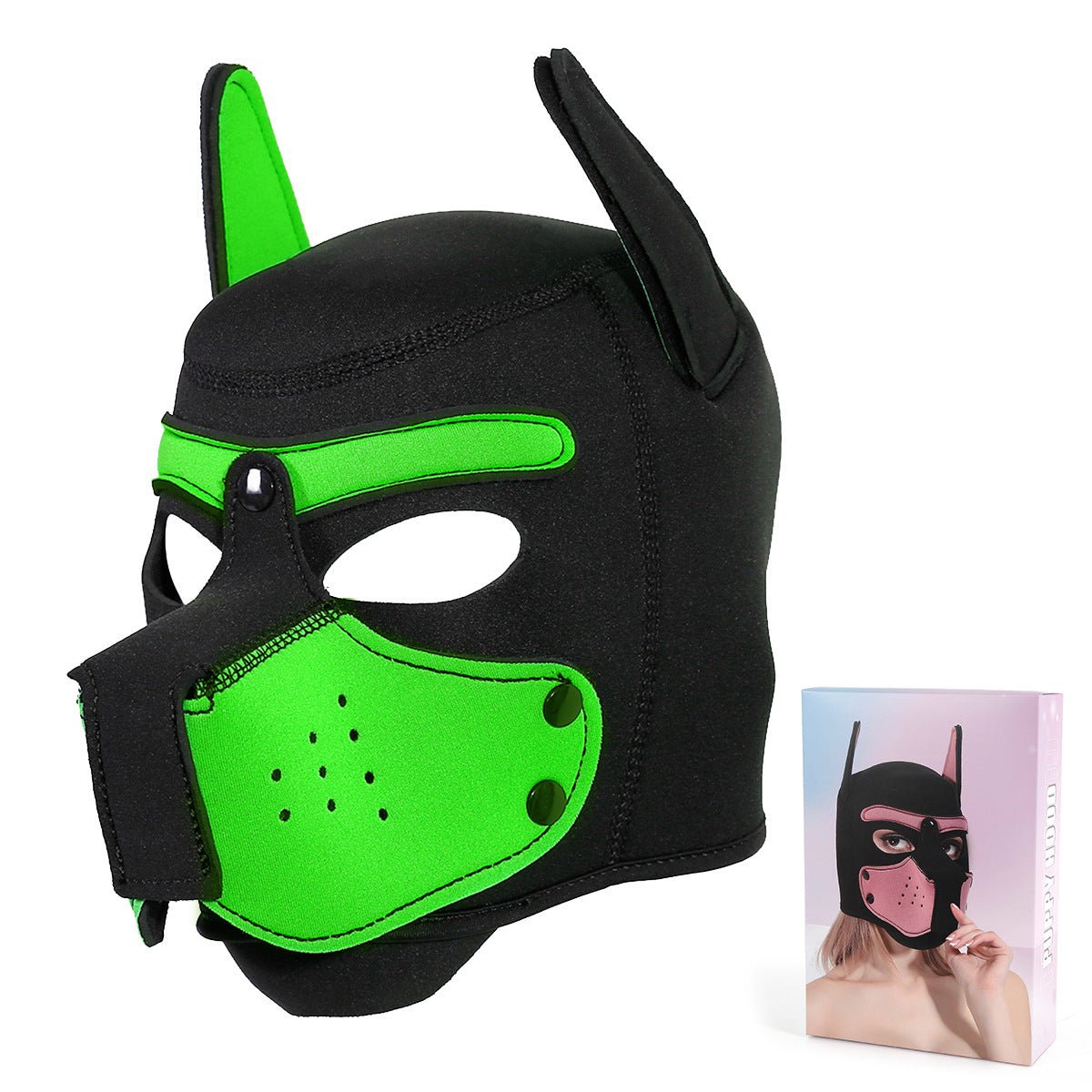 BDSM Unisex Full Face Pup Hood - Lovetoys wholesales shop