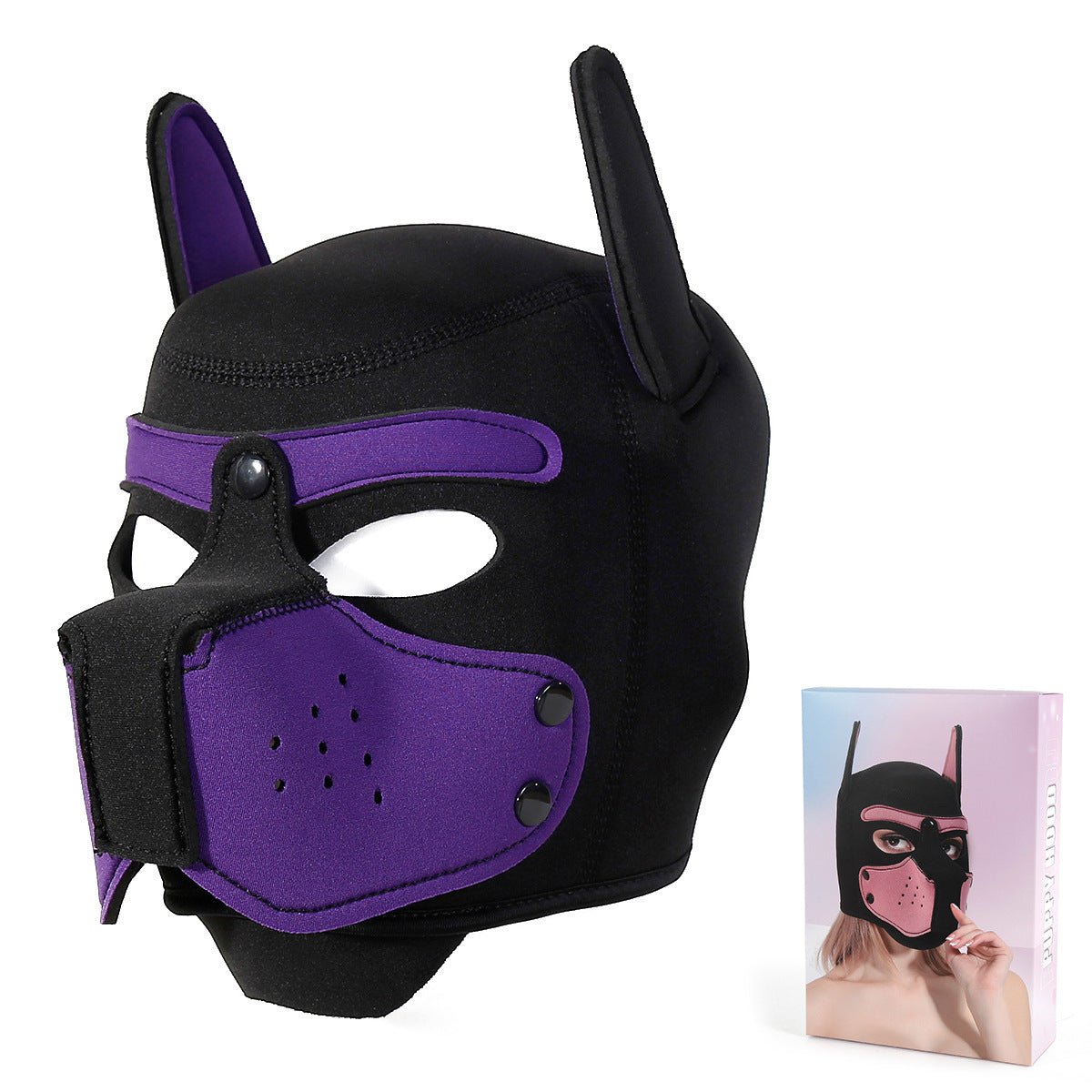 BDSM Unisex Full Face Pup Hood - Lovetoys wholesales shop