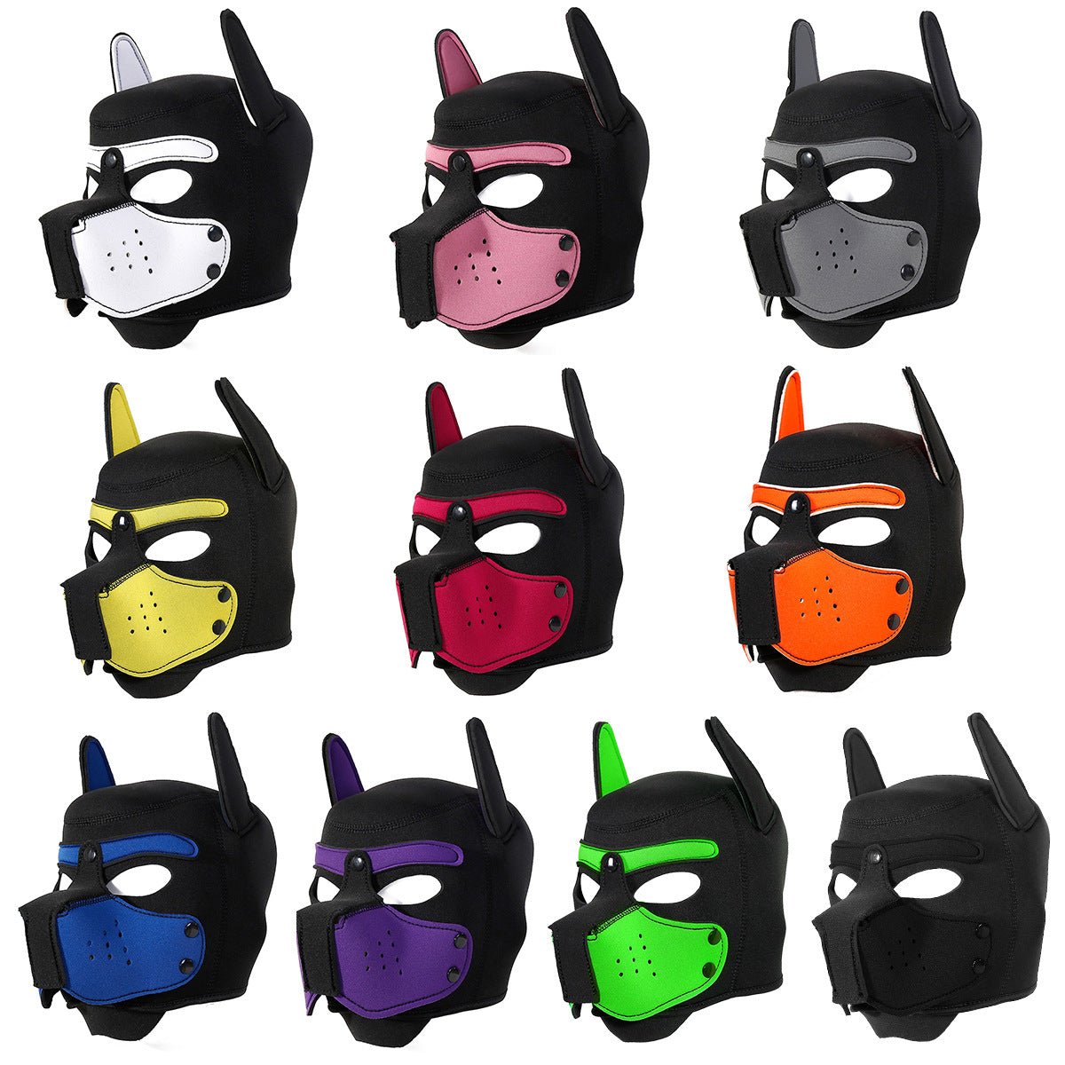 BDSM Unisex Full Face Pup Hood - Lovetoys wholesales shop