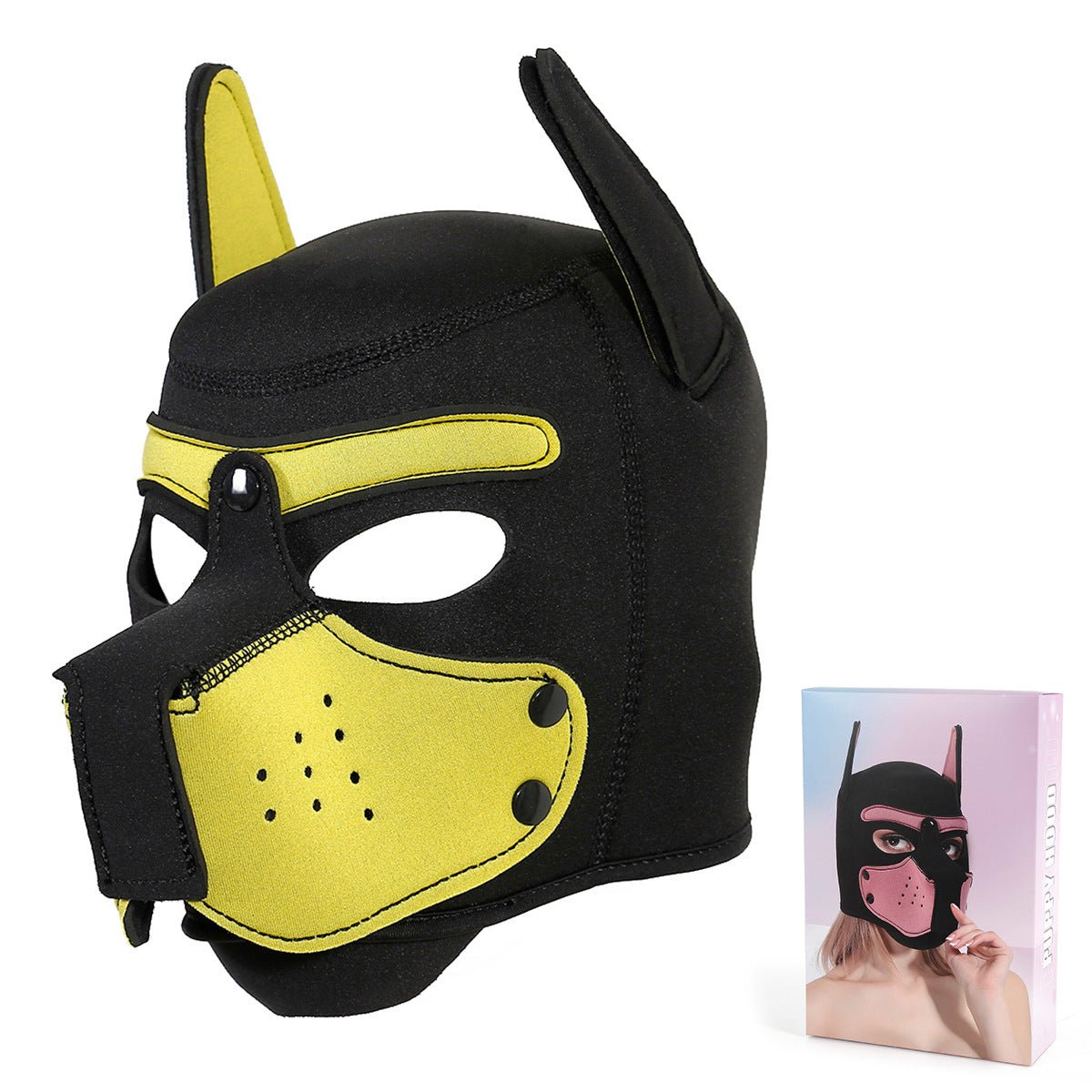BDSM Unisex Full Face Pup Hood - Lovetoys wholesales shop