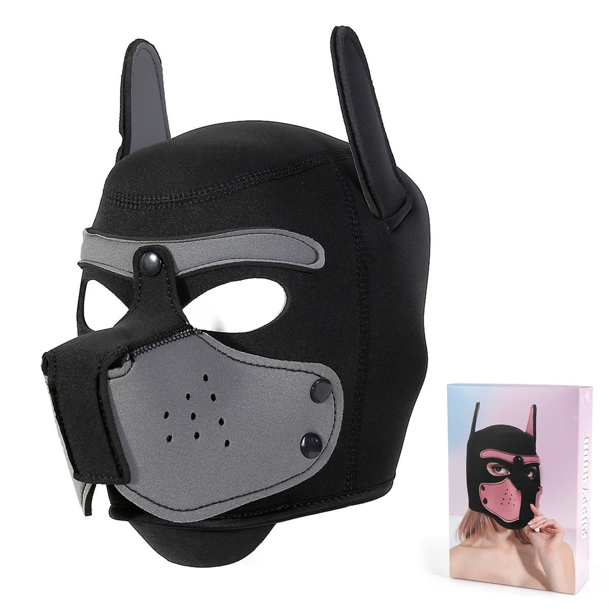 BDSM Unisex Full Face Pup Hood - Lovetoys wholesales shop