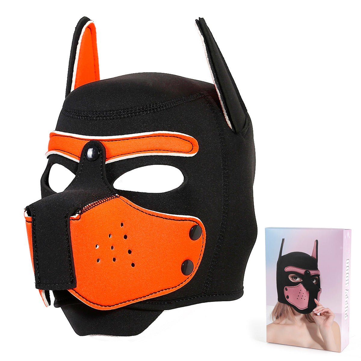 BDSM Unisex Full Face Pup Hood - Lovetoys wholesales shop