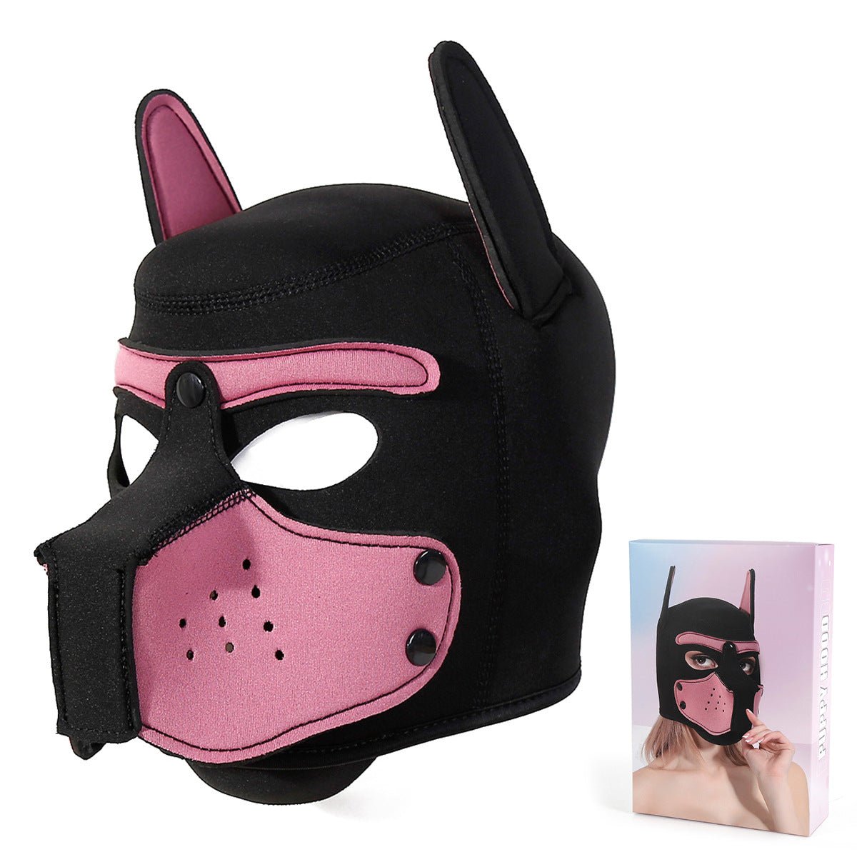 BDSM Unisex Full Face Pup Hood - Lovetoys wholesales shop