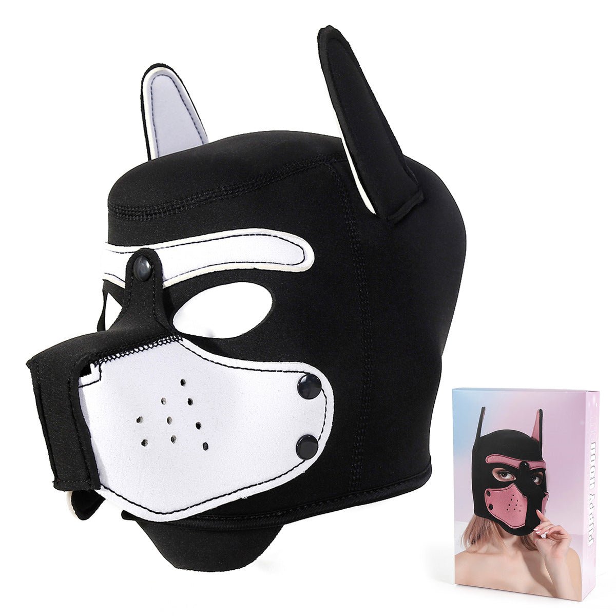 BDSM Unisex Full Face Pup Hood - Lovetoys wholesales shop