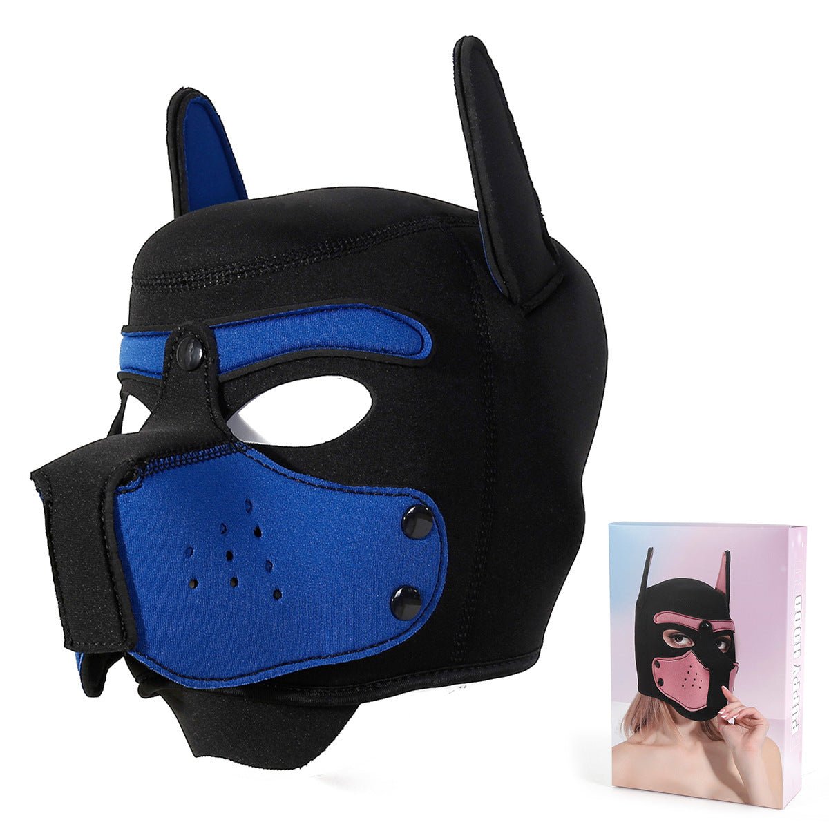 BDSM Unisex Full Face Pup Hood - Lovetoys wholesales shop