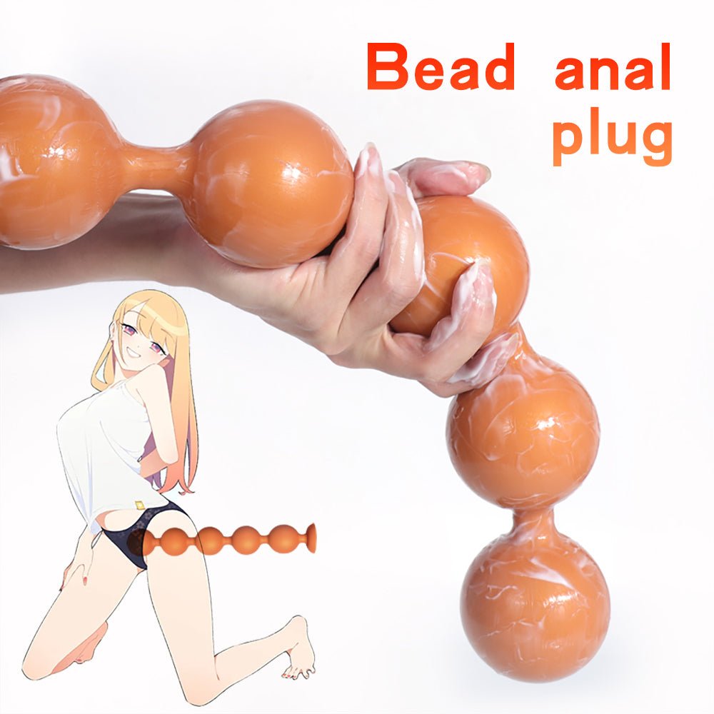 Bead anal plug Anus Dilator Butt Plug with Suction - Lovetoys wholesales shop