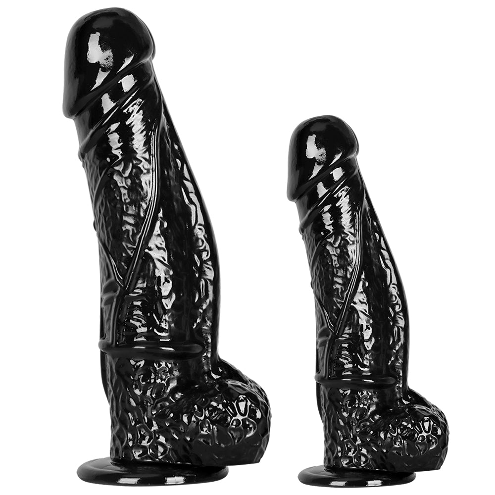 Big Black Dildo With Realistic Veins - Lovetoys wholesales shop