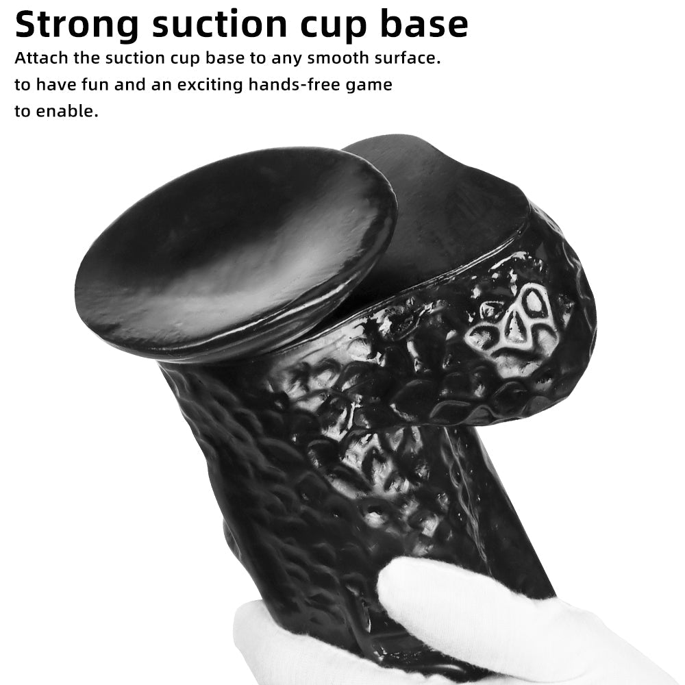 Big Black Dildo With Realistic Veins - Lovetoys wholesales shop