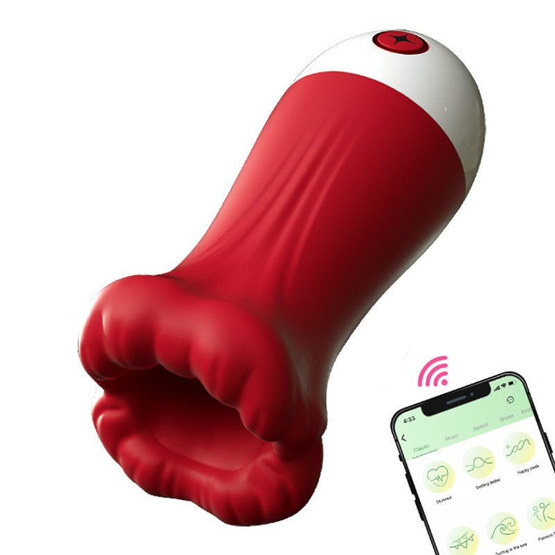 Big Mouth APP Control Blowjob Male Masturbator - Lovetoys wholesales shop