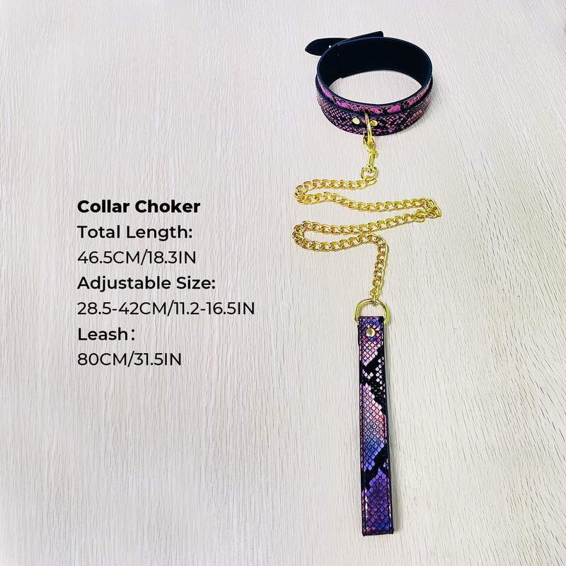 Bondage BDSM Kit Snake Pattern Fetish Adult Game Sex Bondage Restraints Sets - Lovetoys wholesales shop