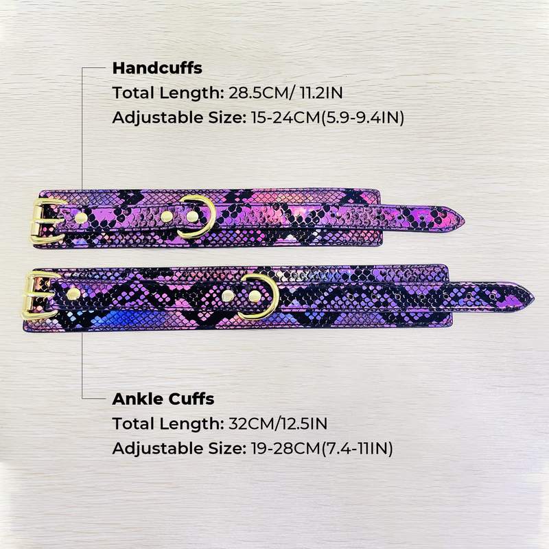 Bondage BDSM Kit Snake Pattern Fetish Adult Game Sex Bondage Restraints Sets - Lovetoys wholesales shop