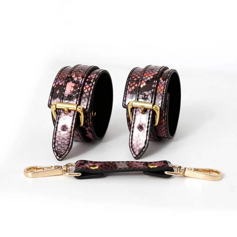 Bondage BDSM Kit Snake Pattern Fetish Adult Game Sex Bondage Restraints Sets - Lovetoys wholesales shop