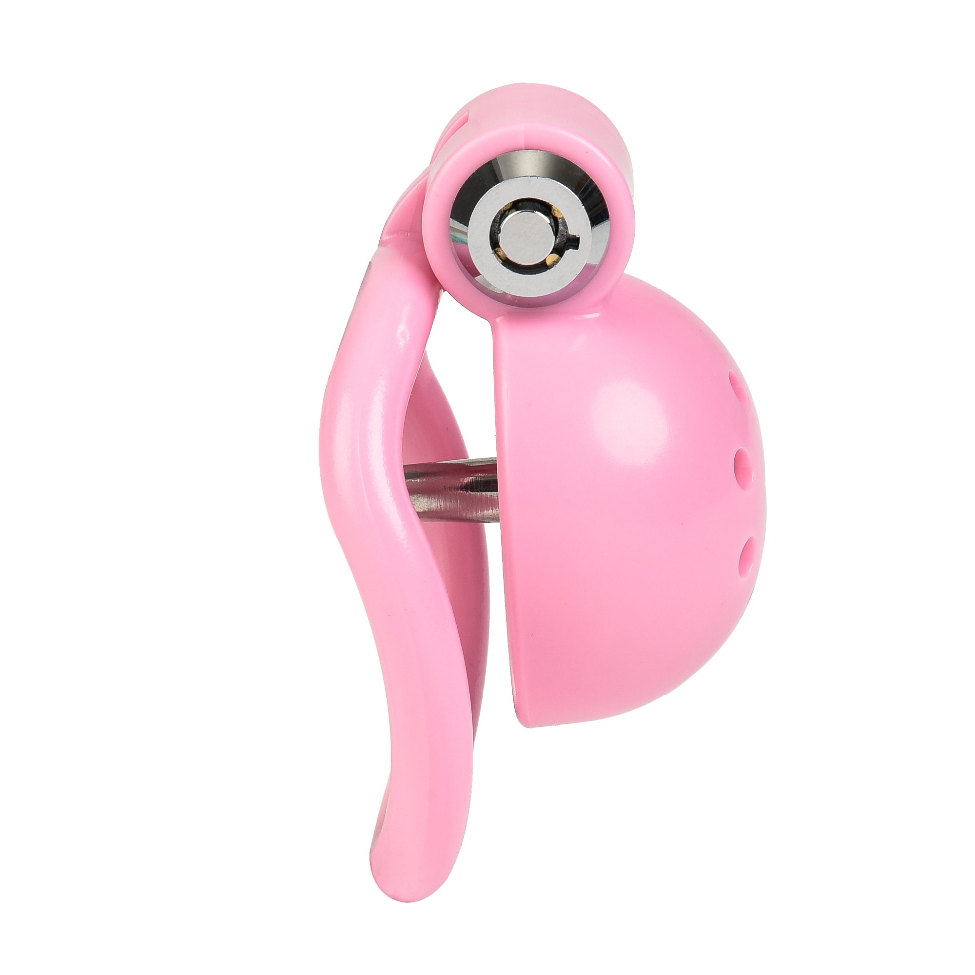 Button Lock Chastity Cage With Metal Penis Plug - Lovetoys wholesales shop