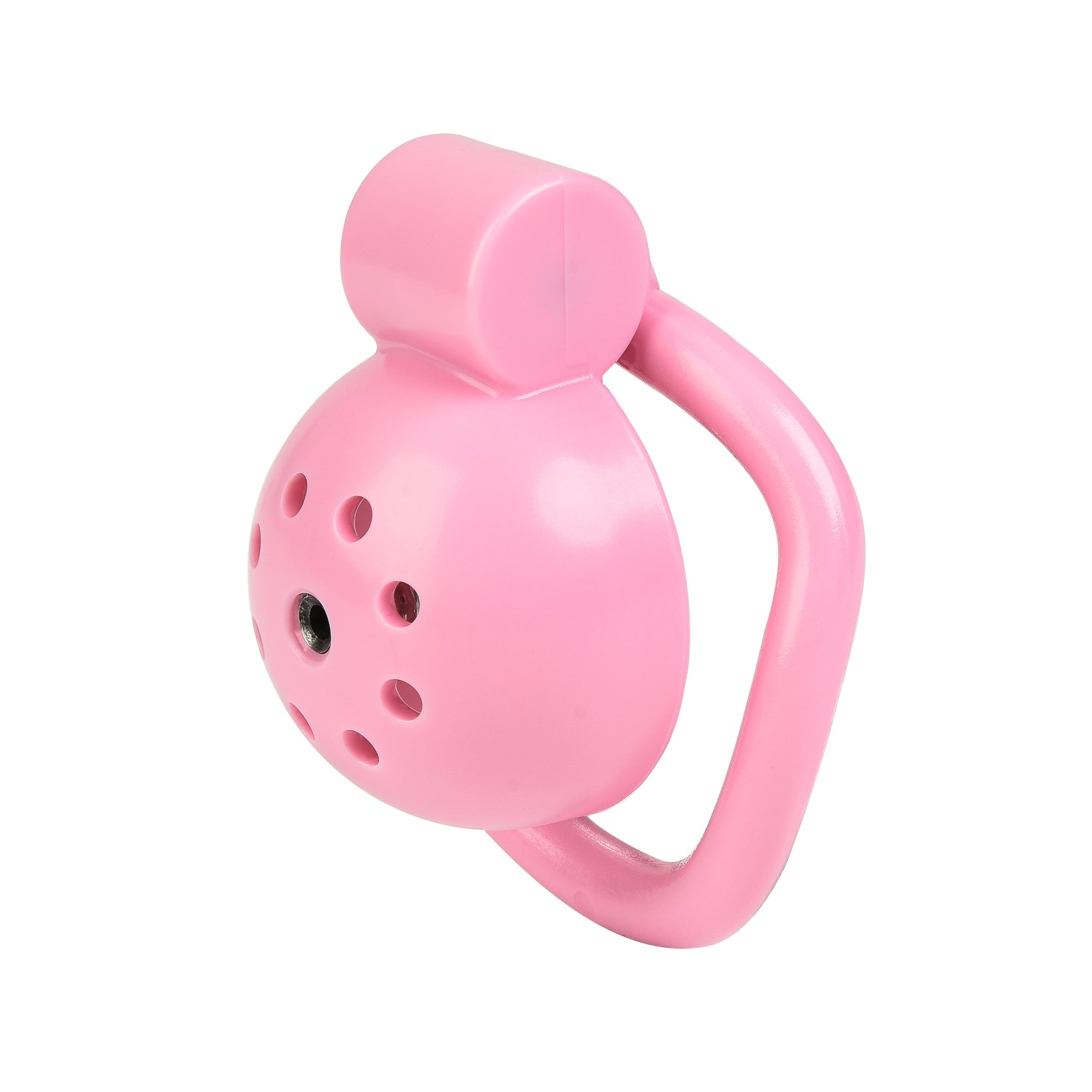 Button Lock Chastity Cage With Metal Penis Plug - Lovetoys wholesales shop