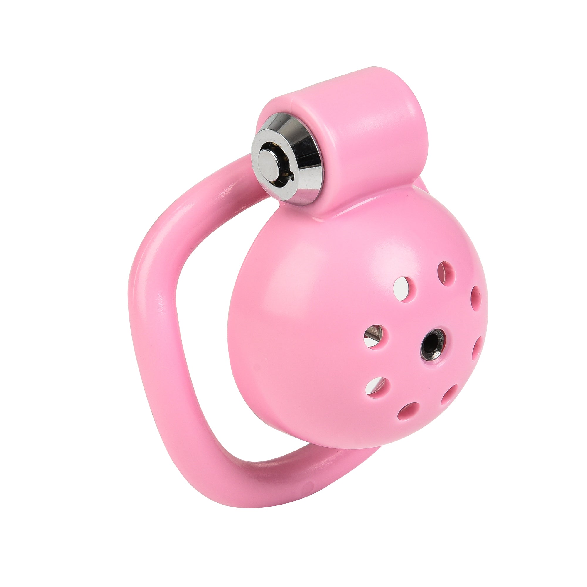Button Lock Chastity Cage With Metal Penis Plug - Lovetoys wholesales shop