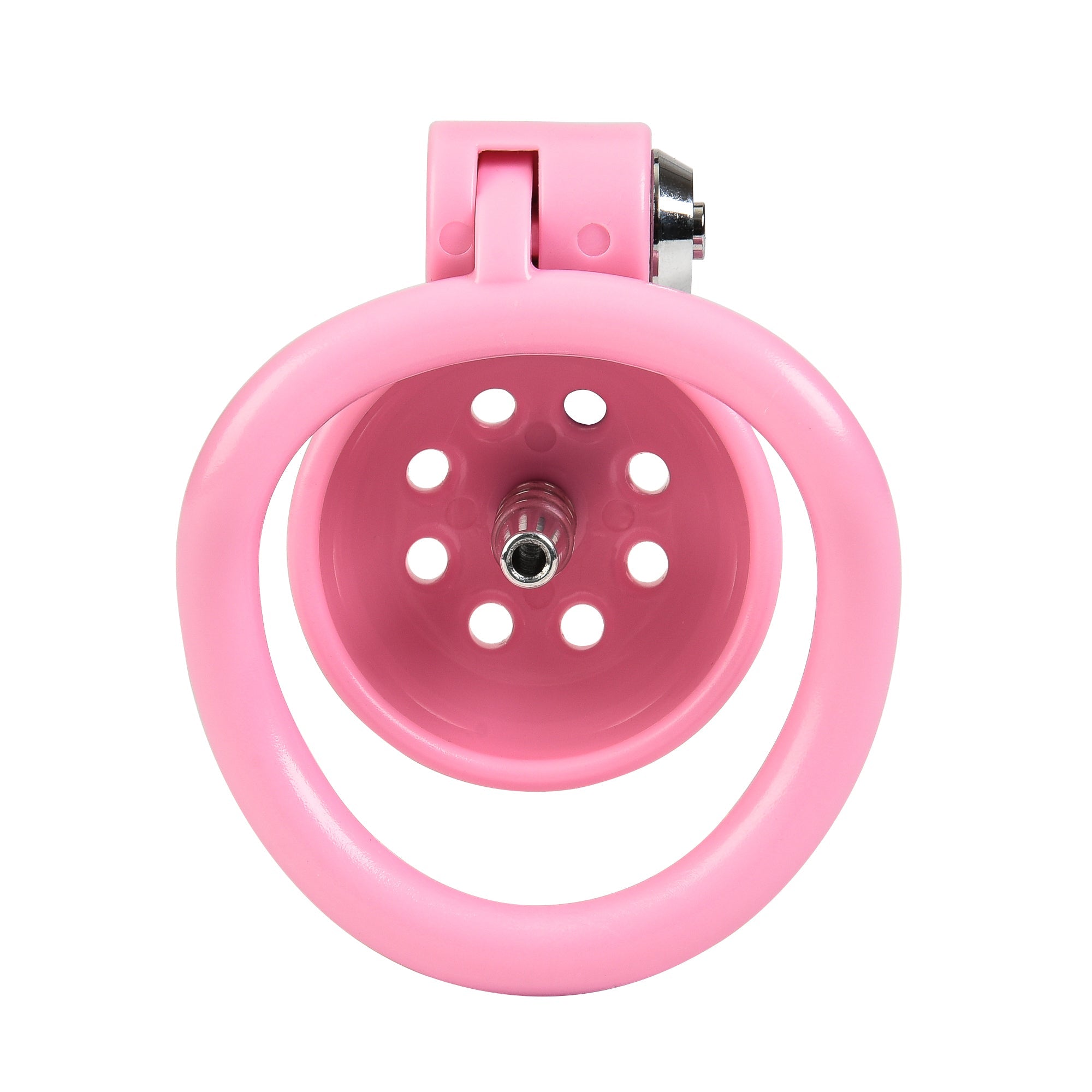 Button Lock Chastity Cage With Metal Penis Plug - Lovetoys wholesales shop