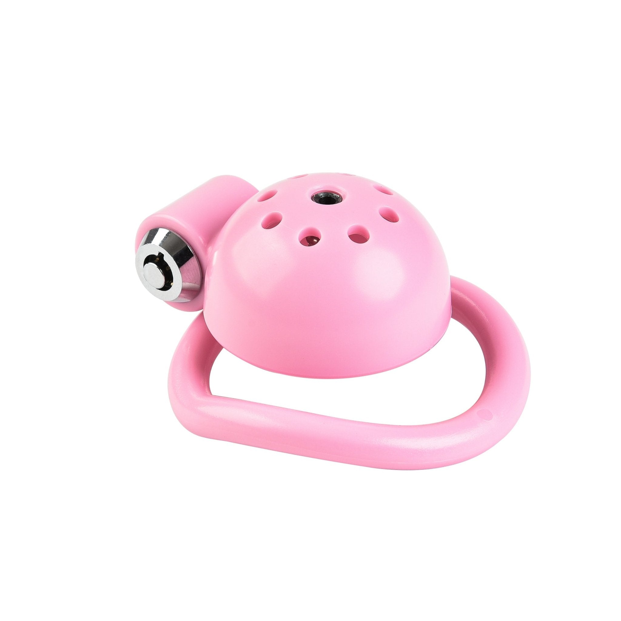 Button Lock Chastity Cage With Metal Penis Plug - Lovetoys wholesales shop
