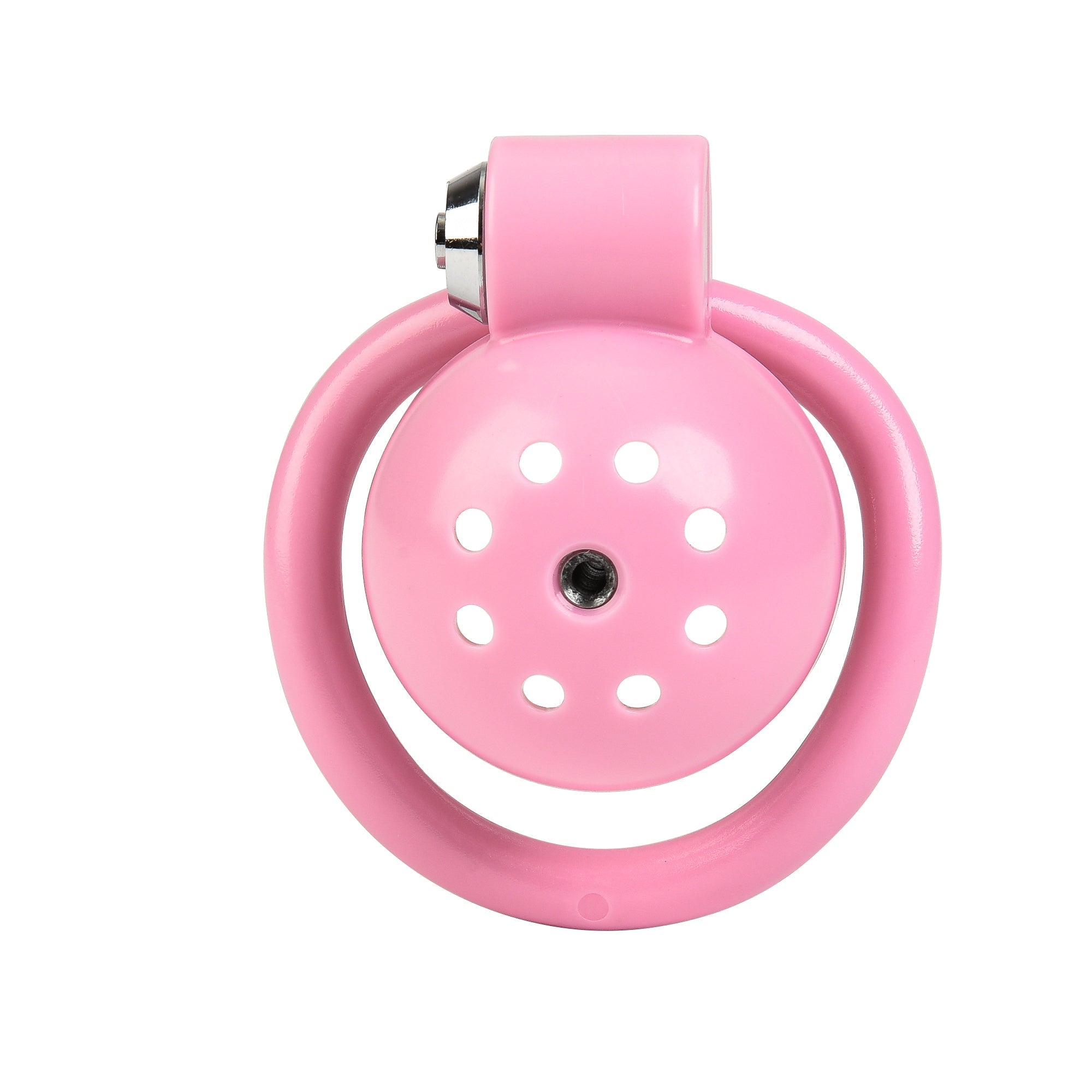 Button Lock Chastity Cage With Metal Penis Plug - Lovetoys wholesales shop