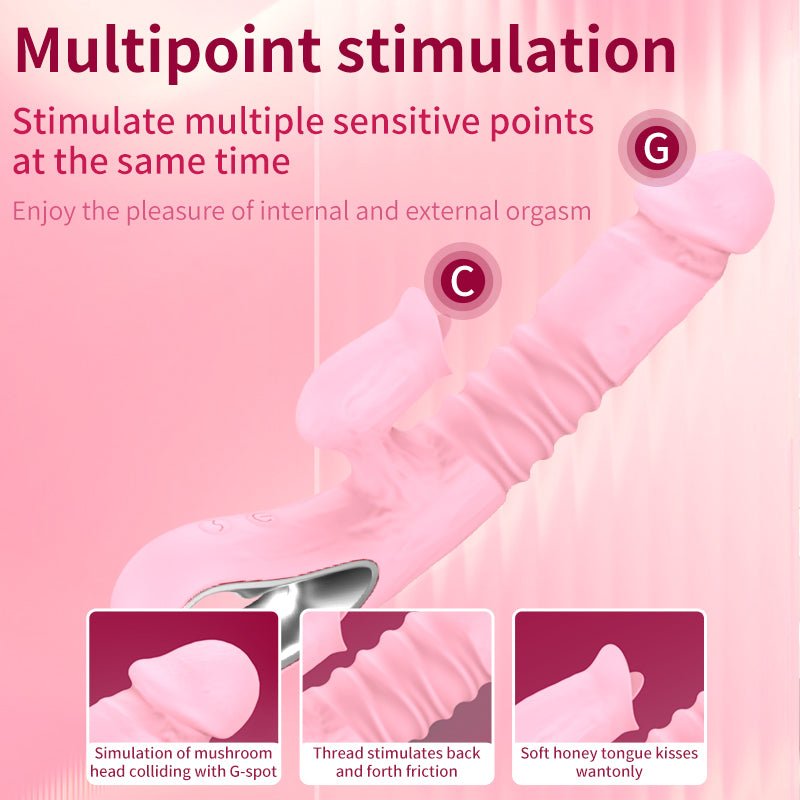 Clit Licking Stretch Vibrator - Lovetoys wholesales shop
