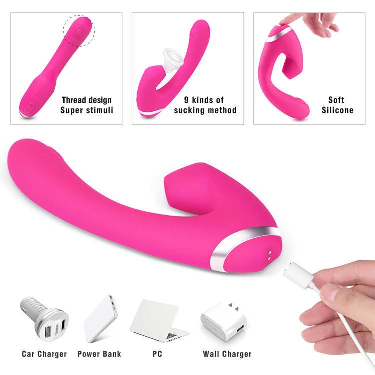 Clit Nipple Suckers Vibrator Sex Toys Vibrating Nipple Vagina Suction Cup G - Spot Vibrator - Lovetoys wholesales shop