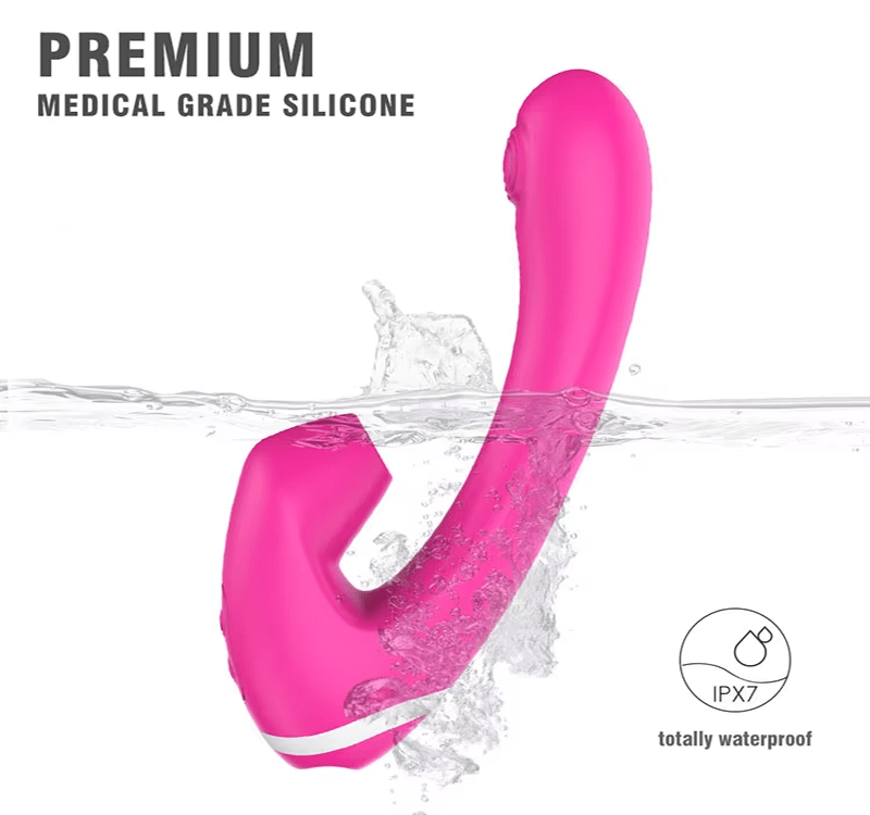 Clit Nipple Suckers Vibrator Sex Toys Vibrating Nipple Vagina Suction Cup G - Spot Vibrator - Lovetoys wholesales shop