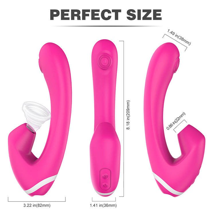 Clit Nipple Suckers Vibrator Sex Toys Vibrating Nipple Vagina Suction Cup G - Spot Vibrator - Lovetoys wholesales shop