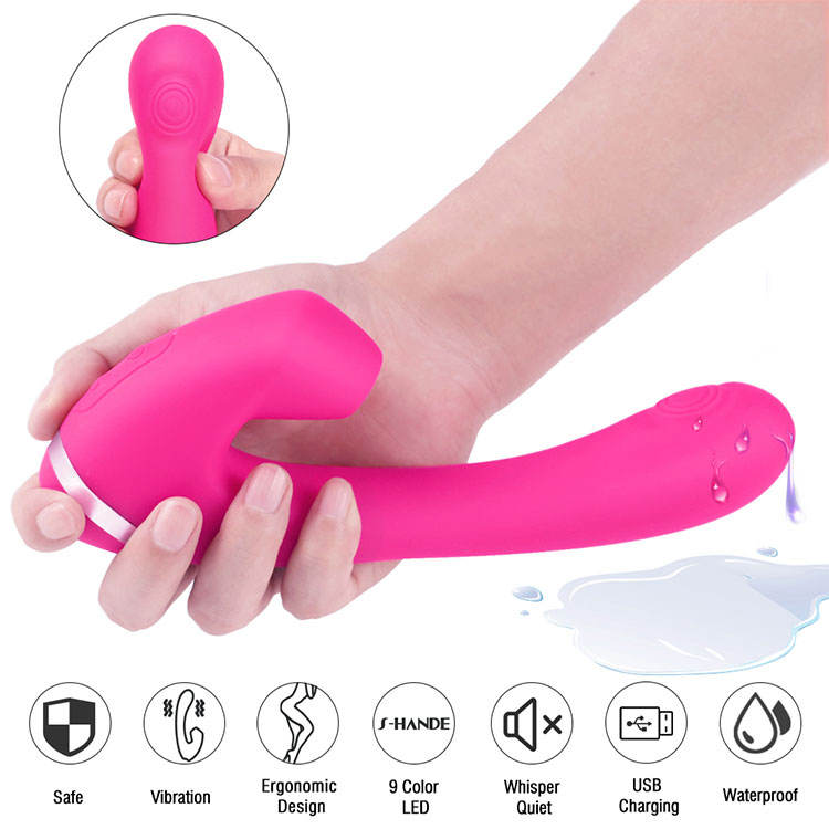 Clit Nipple Suckers Vibrator Sex Toys Vibrating Nipple Vagina Suction Cup G - Spot Vibrator - Lovetoys wholesales shop