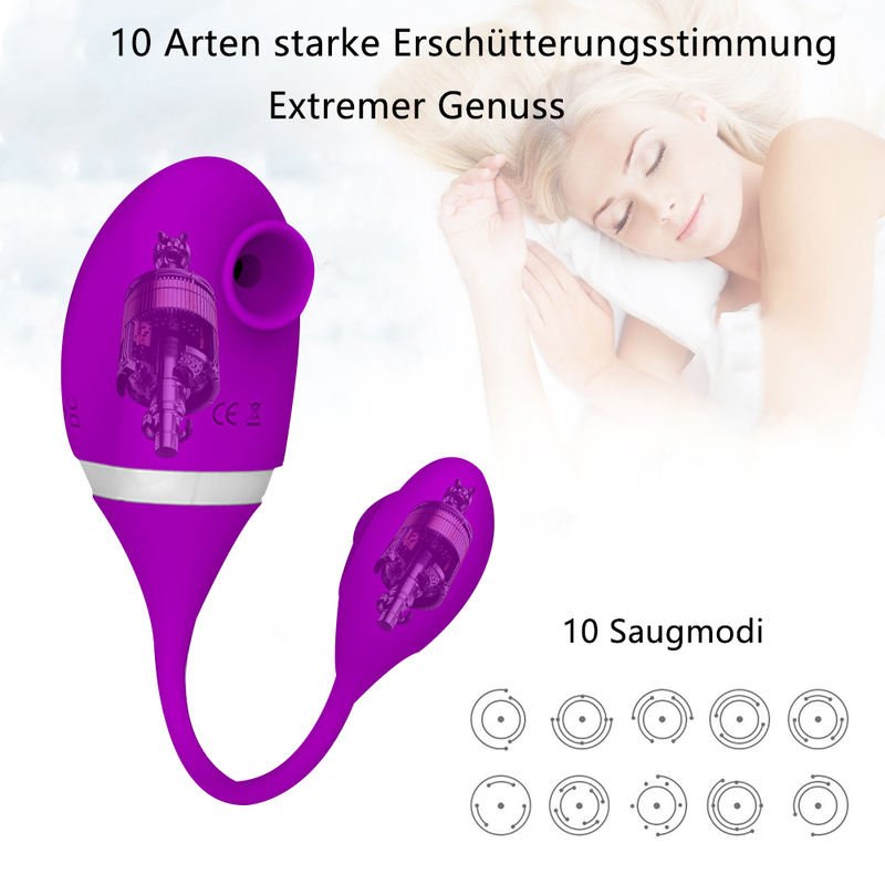 Clit Sucker Clitoris Stimulator Vibrating Love Egg Intimate Women Sex Toys Vibrator - Lovetoys wholesales shop