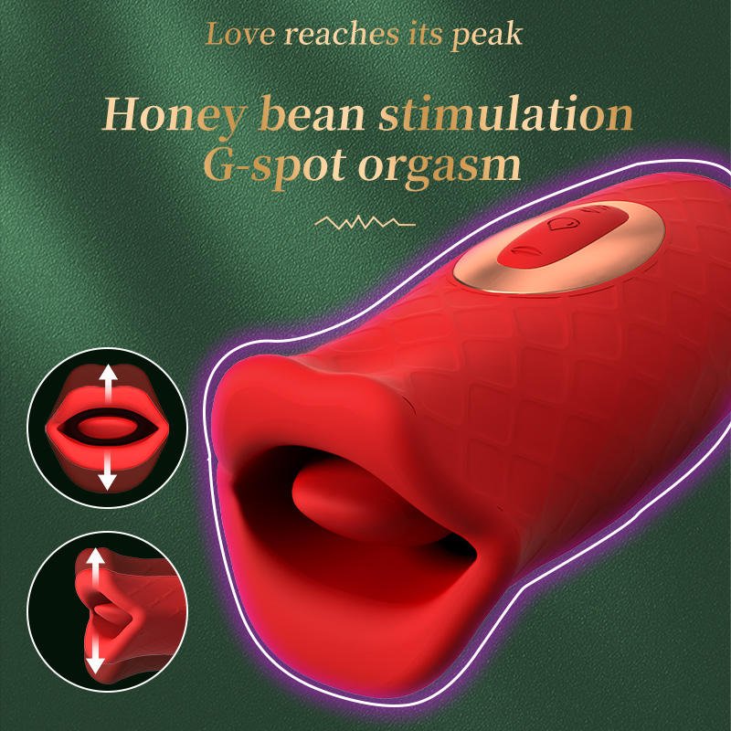 Clit Sucker Nipple Clitoral Stimulator Tongue Rose Vibrator - Lovetoys wholesales shop