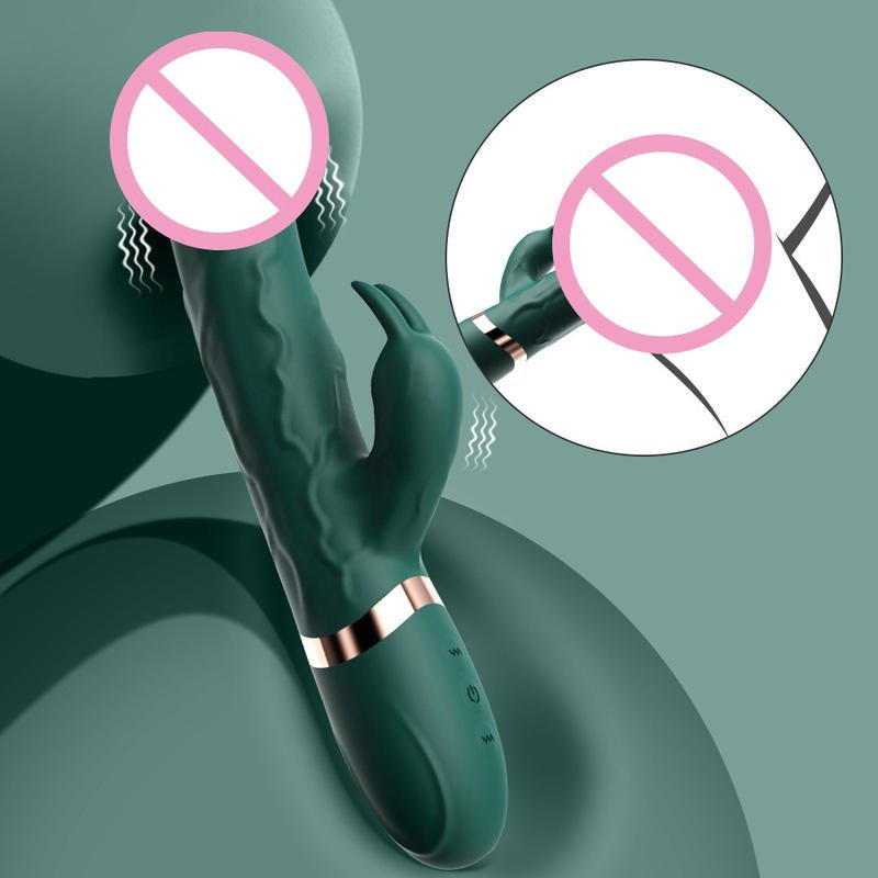 Clitoral Stimulation Masturbation Simulation Dildo Double Headed Rabbit Vibrator - Lovetoys wholesales shop
