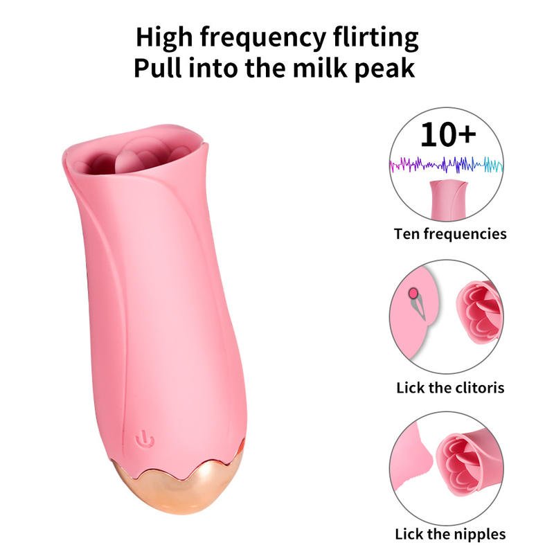 Clitoral Sucking Licking Tongue Vibrator Handheld Manual Sex Toys for Women - Lovetoys wholesales shop