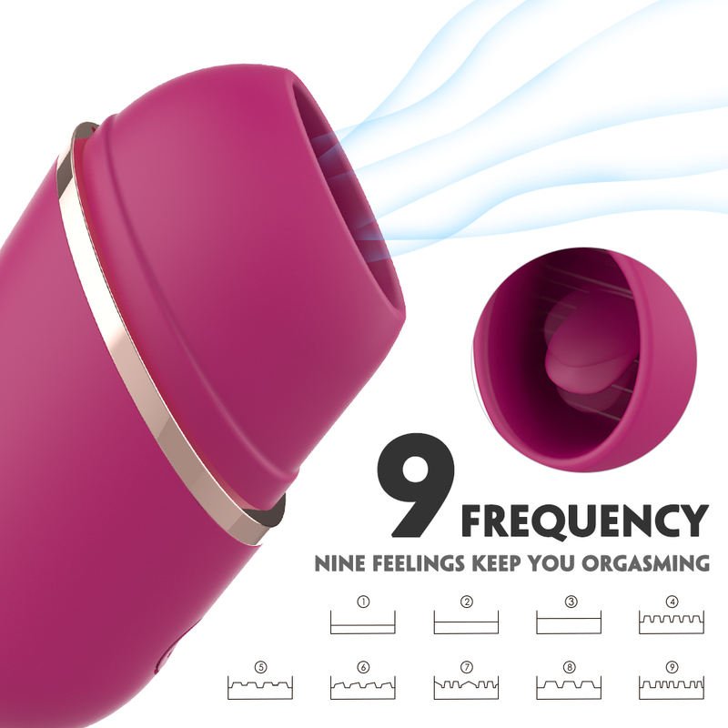 Clitoris Stimulator Vibrator Nipple Stimulator Licking Sucking Tongue Vibrator Sex Toys - Lovetoys wholesales shop